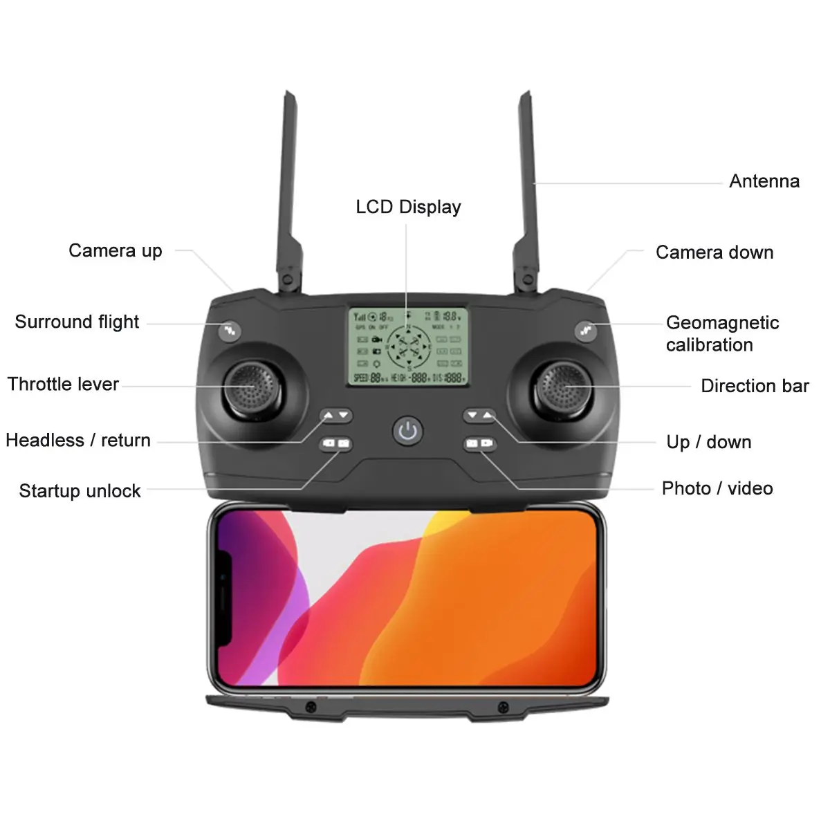 Gps Дрон 4K HD регулируемая камера широкий угол 5G wifi FPV RC Квадрокоптер Профессиональный складной Дрон gps игрушки