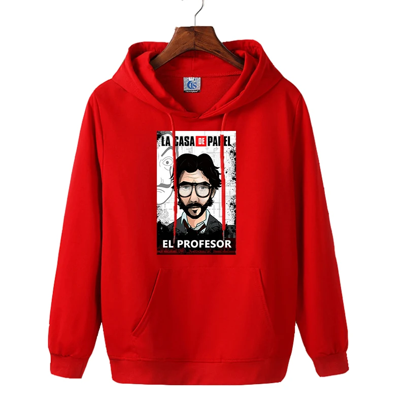 Толстовка La Casa De Papel для мужчин и женщин свитшот с 3D принтом повседневный мужской