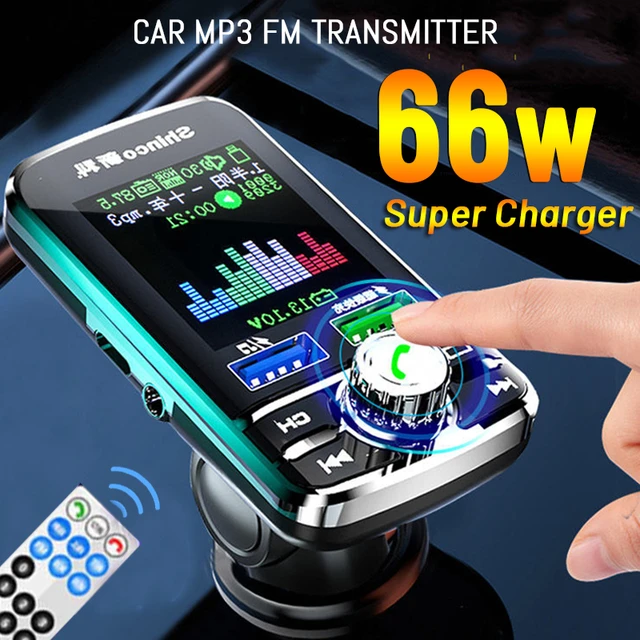 Transmisor FM inalámbrico para coche, Kit de adaptador de Radio MP3,  Bluetooth 5,0, manos libres, USB Dual, transmisor FM, cargador de teléfono  - AliExpress