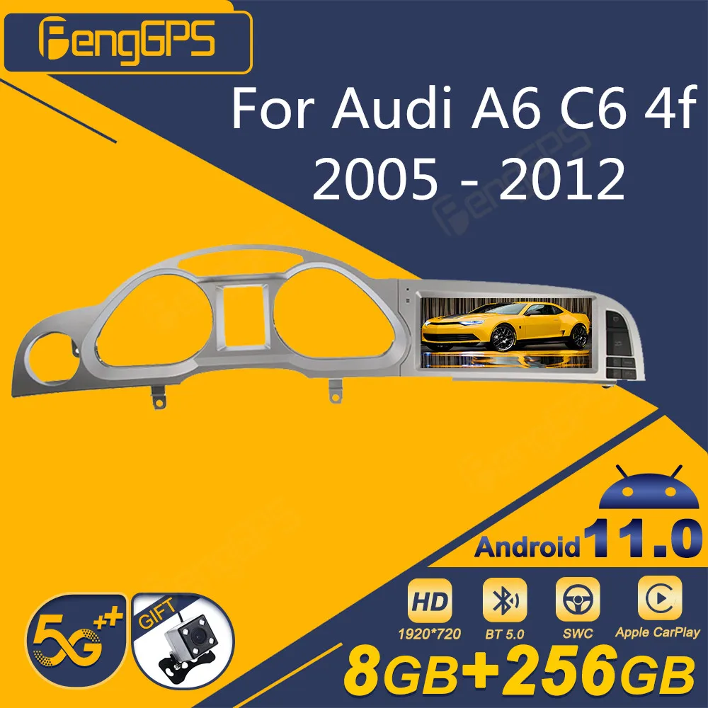 

For Audi A6 C6 4F 2005 - 2012 Android Car Radio 2Din Stereo Receiver Autoradio Multimedia Player GPS Navi Head Unit Screen