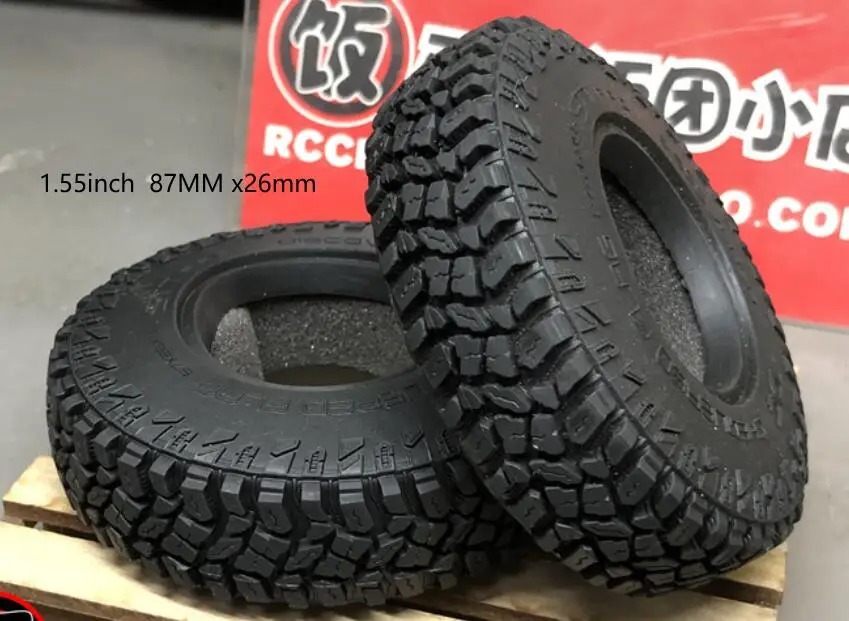 120 мм шины 2 шт 1," подходит для Tamiya CC01 RC88WD TF2 D110 SCX10 II ROCK CRALWER 1/10 RC D90 AX90046 AX90047 Cruiser/FJ40 Hulix hpi - Цвет: AA006 CC01