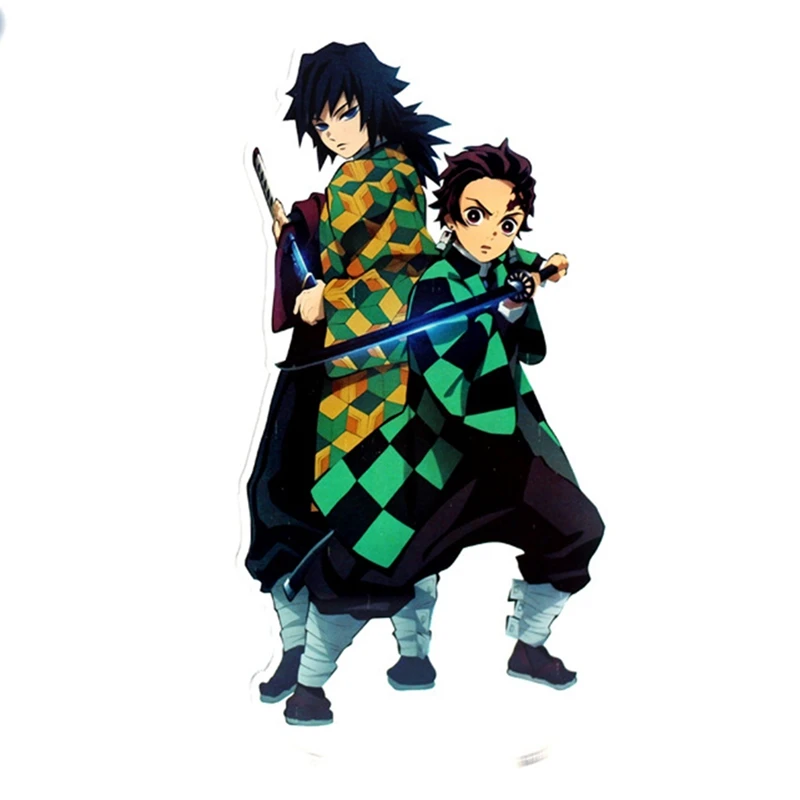 Японское аниме Demon Slayer: Kimetsu No Yaiba Kamado Tanjirou Kamado Nezuko Косплей фигурка на акриловой подставке модель Настольный Декор Игрушка Подарки