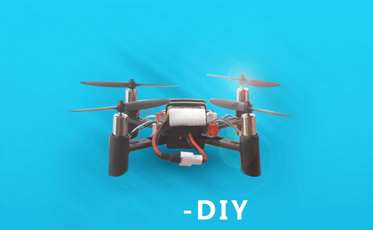 DIY Собранный вертолет дистанционного управления в режиме реального времени воздушный Дрон сборка Квадрокоптер обучающая игрушка мини-самолет