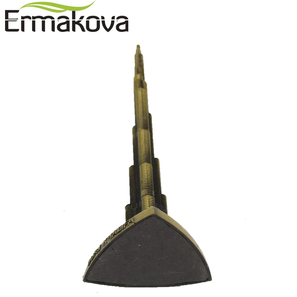 Металлическая Башня ERMAKOVA Burj Khalifa модель башни Дубая фигурка всемирно известной