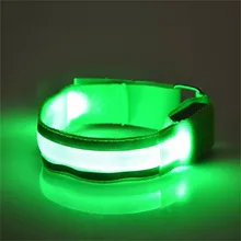 Faixa de luz reflexiva led luz braço braçadeira cinta cinto de segurança para a noite correndo ciclismo correndo led luz dropshipping # a20