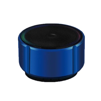 

Promotion--Mini Speaker Portable Wireless Bluetooth Speaker Fashion Metal Stereo Bass Subwoofer Handsfree With Mic For Home Mu