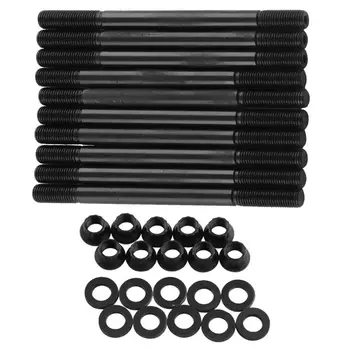 

Cylinder Head stud kit 8740 Chromoly High Strength Durable Accessories for civic 96-00 D16Y7 D16Y8 black 1 set