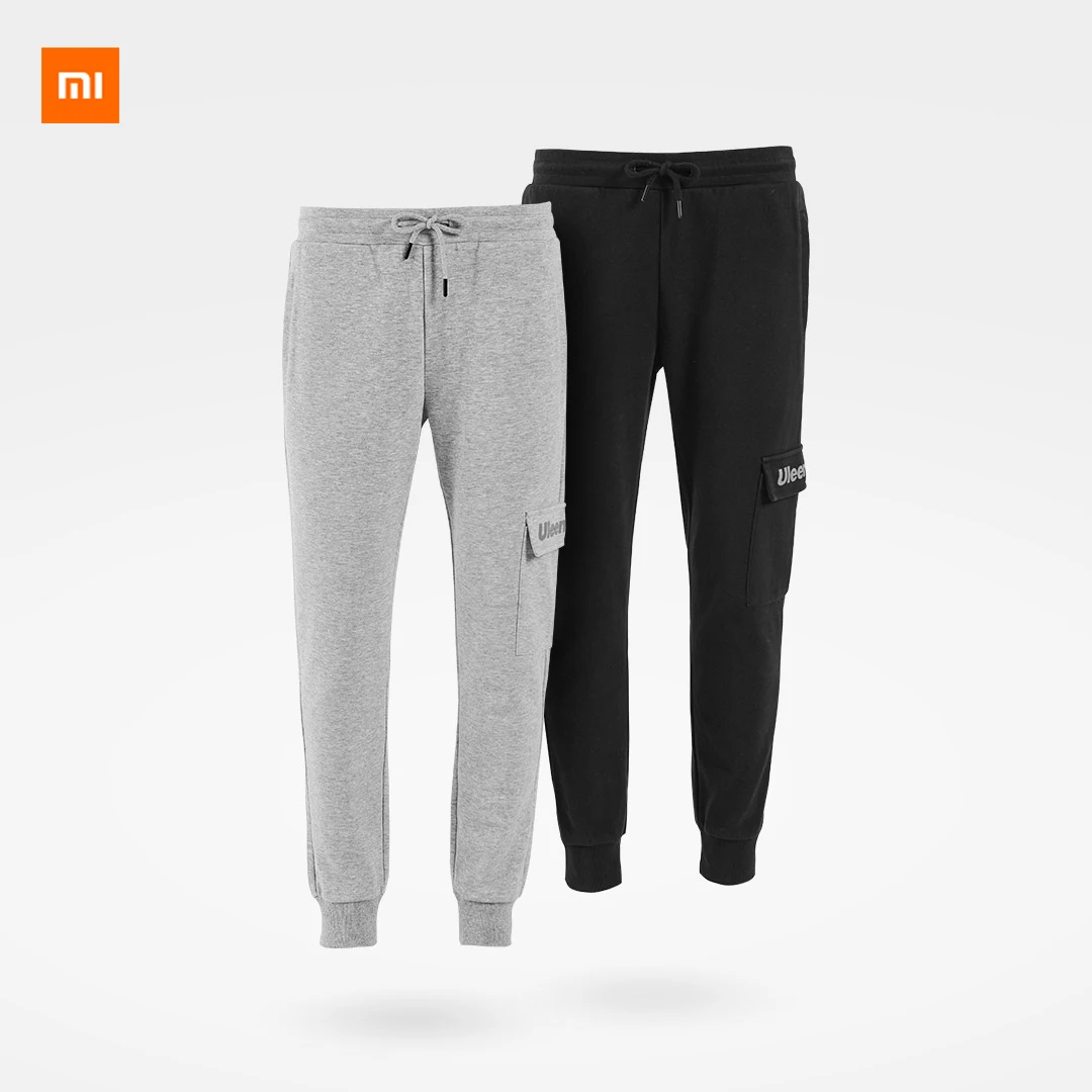 

New Xiaomi Mijia Youpin Uleemark Men's trousers Personalized letter print three-dimensional cut version tooling pocket design