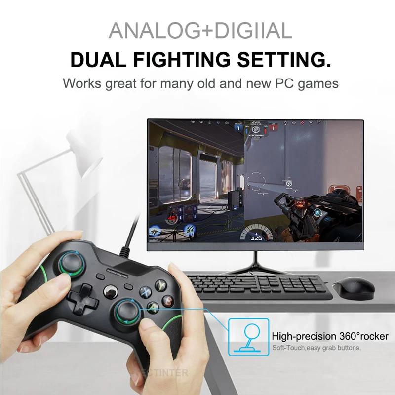 Проводной USB контроллер для Xbox One видео геймпад Microsoft S Joypad Windows PC|wired controller|joystick