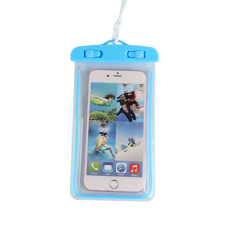 Blue Нарукавники с сенсорным экраном для Iphone 7 8 Plus X XS многофункциональные мужские и женские водонепроницаемые нарукавники 6,5 дюймов спортивные нарукавники для дайвинга - Цвет: Blue