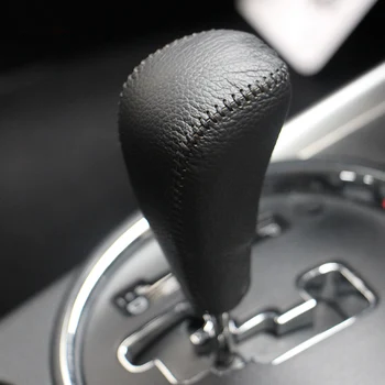 

Lsrtw2017 Leather Car Gear Lever Cover for Mitsubishi Outlander Sport Asx RVR 2011-2019 Interior Accessories shift knob
