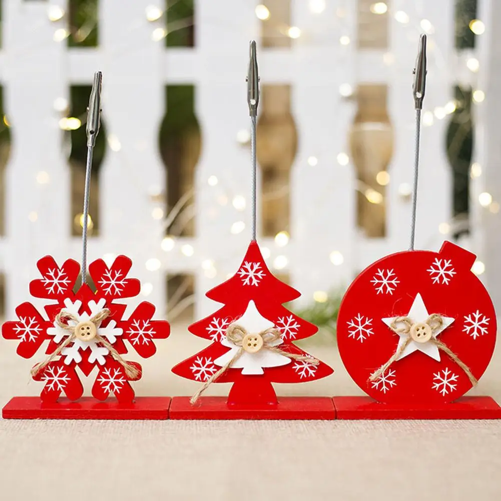 

Wooden Business Card Holder Photo Folder Merry Christmas Innovative Christmas Decorations For Home Decor New-Year