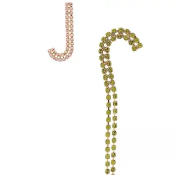 

Timeless Wonder Stunning Asymmetric Zirconia Statement Drop Earrings Women Jewelry Gothic Boho Designer Ins French Top Rare 3252