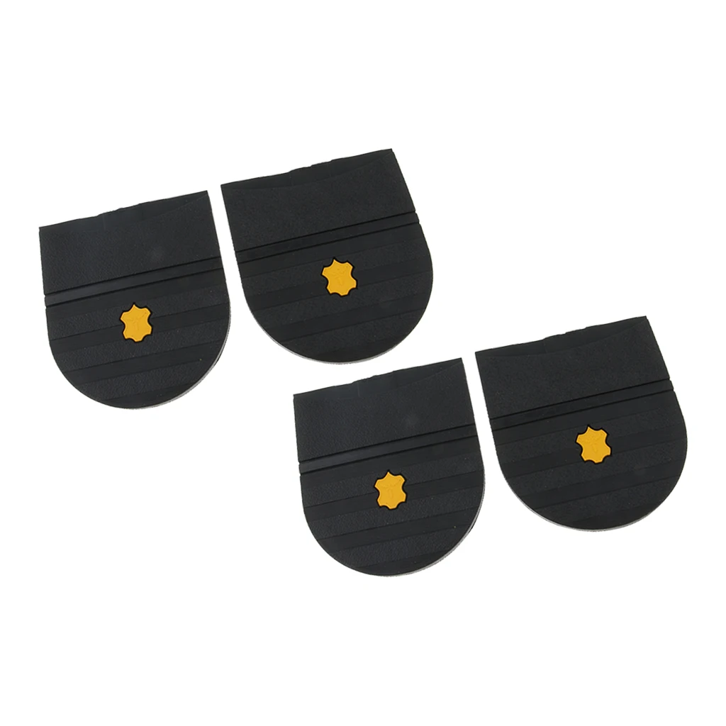 2 Pair New Grain Rubber Glue on Shoe Heels DIY Replacement Repair - 6mm