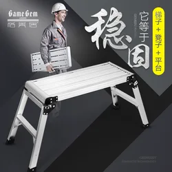 Banc de lavage de voiture multifonctionnel, tabouret cheval en alliage d'aluminium, banc de travail épais, pliant, décoration extérieure de la maison 