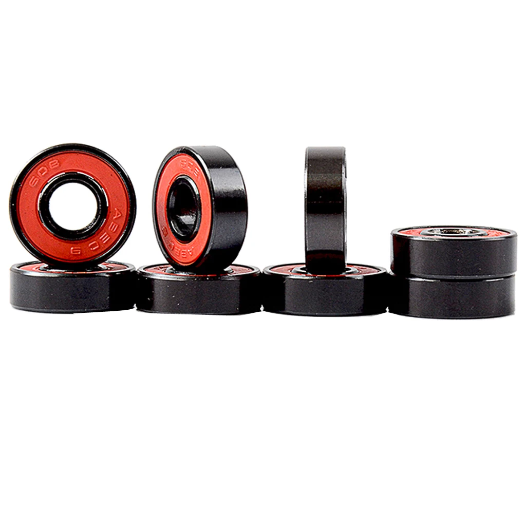 8pcs Skateboard Bearing ABEC-9 608 Skate Longboard Roller Blade Wheel Ball