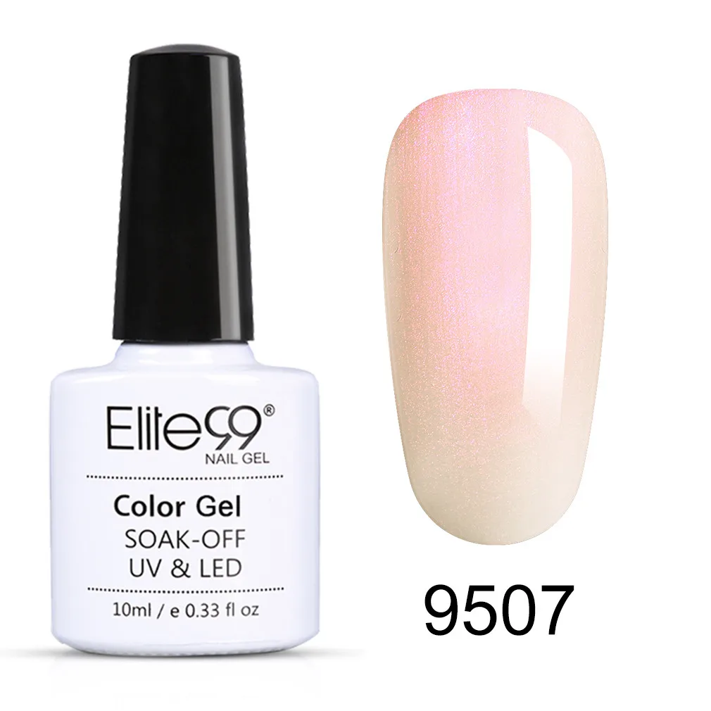 Elite99 10 мл оболочка жемчужные УФ-гель для ногтей био-Гели Soak Off грунтовка для ногти гель лак русалка! полупостоянная лак для ногтей, полустойкое к - Color: 9507