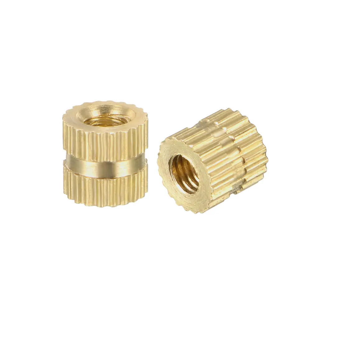 

uxcell Female Thread Brass Knurled Threaded Insert Embedment Nut, 50 Pcs M3x5x5.4mm 40pcs