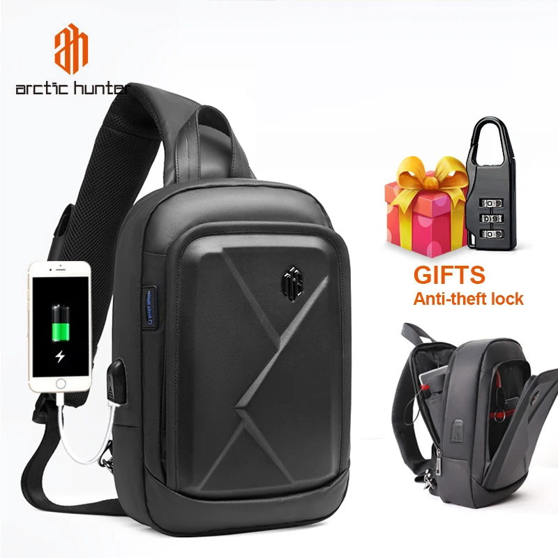 ARCTIC HUNTER Wireless Charging Shoulder Bags Casual Large