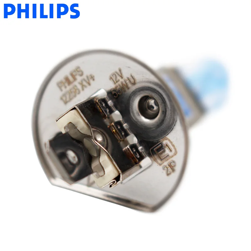 Philips H1 12V 55W X-treme Vision Plus ксеноновый яркий белый светильник, автомобильный галогенный головной светильник ECE+ 130% ярче, пара