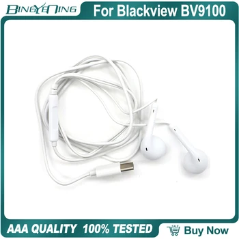 

100% New Original Earphones Headsets For Blackview BV9100 Earphone In-ear with Microphone Type-c MTK6765 Octa Core