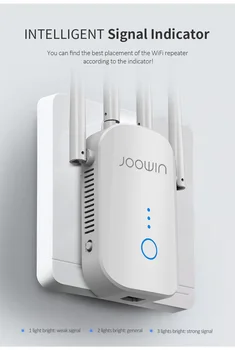 

WIFI Repeater 1200Mbps 2.4&5.8 dual band 4*3dBi antenna long range extender for home wireless wlan ethernet signal booster