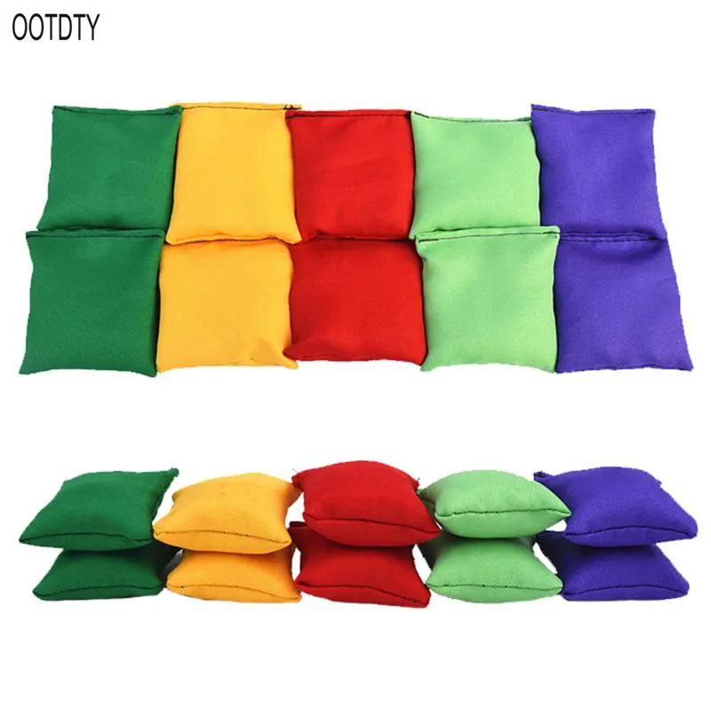 

2pcs Nylon Bean Bags Fun Sports Outdoor Family Games Bean Bag Toss Carnival Toy