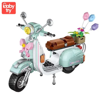 

LOZ 673pcs Mini Building Bricks Motorcycle Model Assembly Blocks Creator Plastic DIY Educational Toys For Girls Birthday Gifts