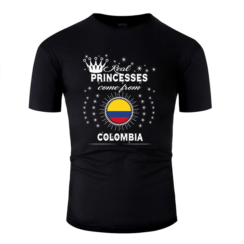 Camiseta con estampado de La Reina del amor de las princesas Colombia, camisetas de algodón para hombres niños y niñas, camisetas de gran tamaño con cuello S 5xl|Camisetas| - AliExpress