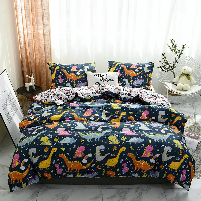 

US UK Europe size bedding active printing quilt cover and pillow case cartoon Duvet Cover sets Home Textile bedding set luxury