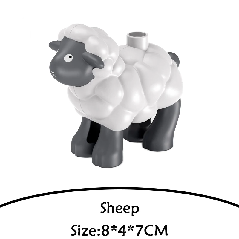 Brick Animal Spelling Building Blocks New Animal Cartoons Sea Flamingo Compatible With Brick Toy For Children Christmas Gift