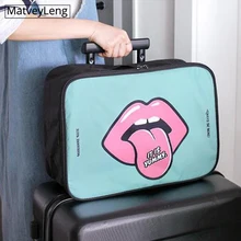 Высококачественная косметичка Ms., милая мультяшная переносная дорожная сумка, сумка для багажа с большим ртом, сумка для хранения вещей, сумка для сортировки