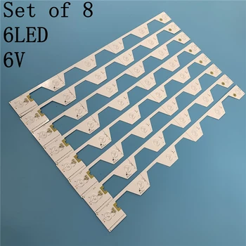 

8pcs LED Backlight 6 lamp For TCL L50E5800A U50S6806S LVU500NDEL SW-4C-LB5006-YH2 4C-LB5006-HR2 LB5005 TMT_50E5800_8X6_3030C