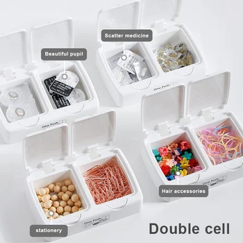 

Button Type Storage Box Tissue Box Desktop Floss Storage Case Push Button Open New BDF99