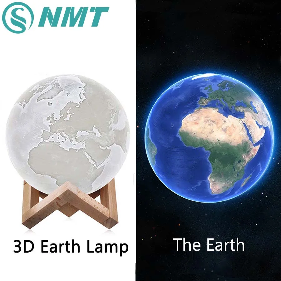 Светодиодная лампа с 3D принтом меняющая цвет светодиодная для ночного освещения