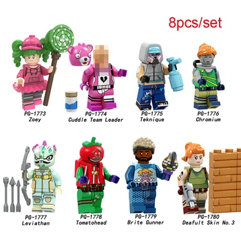 

Battle Royale Action Figure Building Blocks toys Popular Fortress Night Character Model Hot Shooting Game Toys For Children Gift