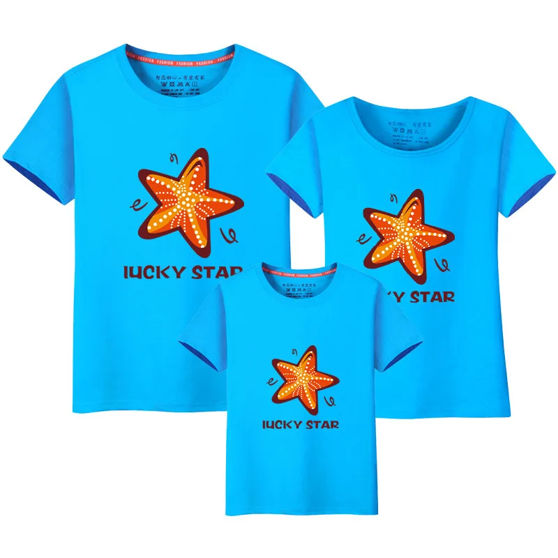 

Beach Style Family T shirt Daddy Mommy Baby Matching Outfits For Father Mother Son Daughter Mom And Me Clothes Big Sister Look