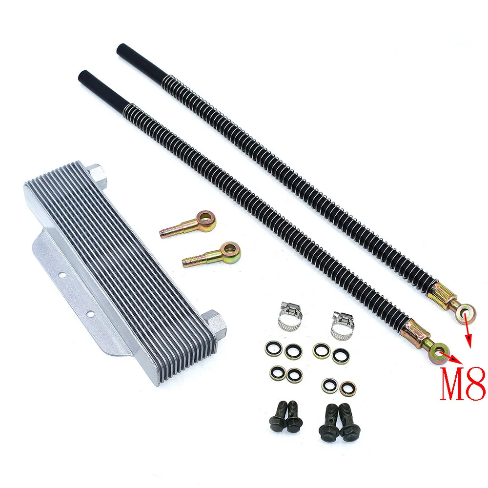 Oil Cooler radiator Dirt pit monkey bike Off-road motorcycle ATV Engine cooling accessories fuel hose spare parts