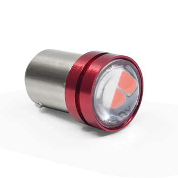 

2pcs 1156 BA15S 1157 BAY15D Concave Lens led Auto strobe flash 3SMD 5630 LED bulb car brake lights rear lamp stop lights white