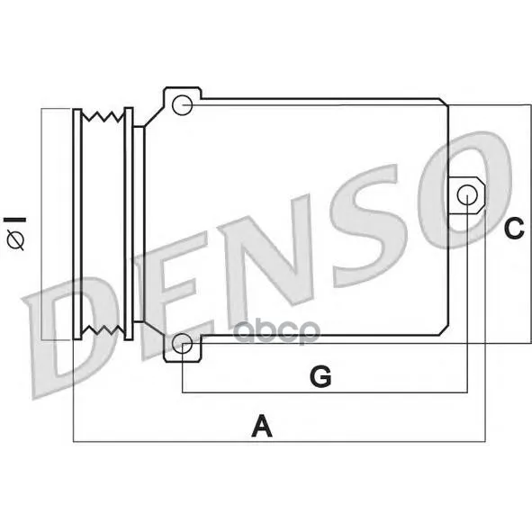 Компрессор Кондиционера Dcp05062 Denso арт. DCP05062