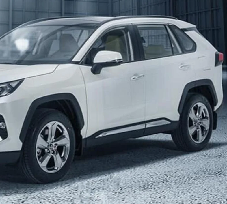 4 шт. ABS Хромированная боковая Накладка для Toyota RAV4