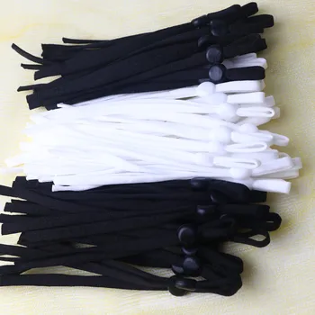 

30/1000 Pieces of Adjustable Elastic Mask Buckle Nylon Elastic Sewing Accessories Lanyard Earmuffs DIY Production Supplies