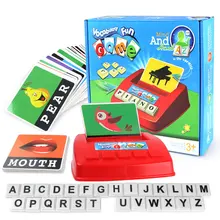 Импортные товары, английских слов, игра в бинго, английская доска с алфавитом, игра-головоломка для раннего детского обучения, набор игрушек