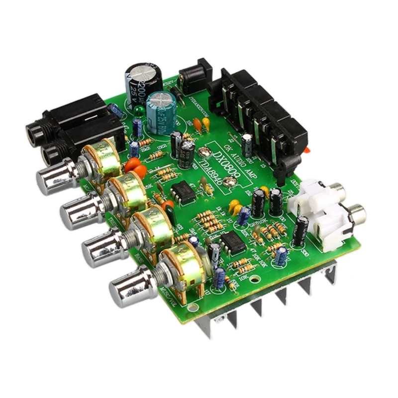 H7JA TDA 8944/8946 стерео высокомощный DIY динамик усилитель плата DC 12V-2A оснащен