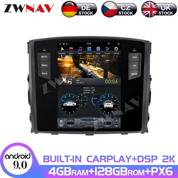 

Android 9.0 4+128G PX6 Vertical Tesla With DSP Carplay Car Multimedia Player For MITSUBISHI PAJERO V97 V93 Radio Head unit