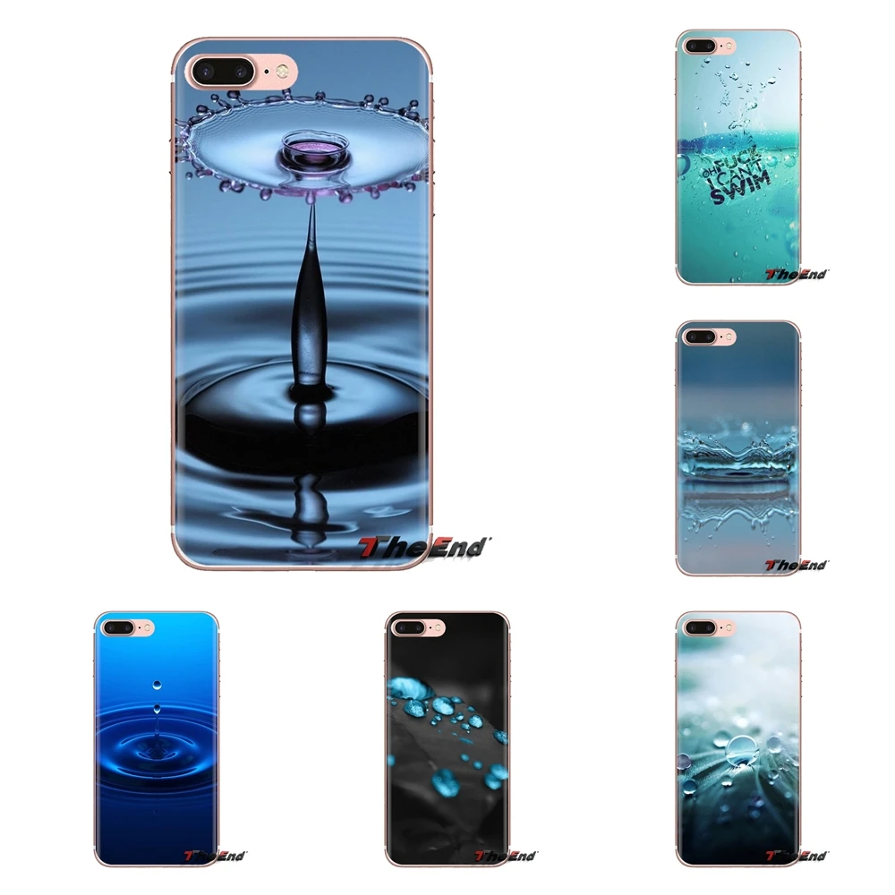 Для Samsung Galaxy J1 J2 J3 J4 J5 J6 J7 J8 плюс 2018 Prime 2015 2016 2017 3d капли воды прозрачные мягкие чехлы