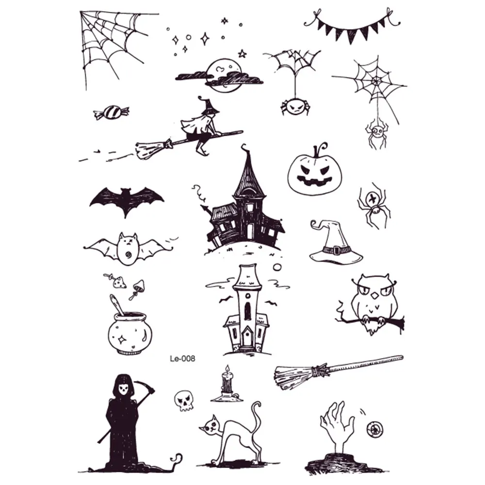 Cartoon Temporary Tattoos For Kid Cute Fake Tattoo Body Art Waterproof Temporary Tattoo Sticker Christmas Decor Tattoo Body Art