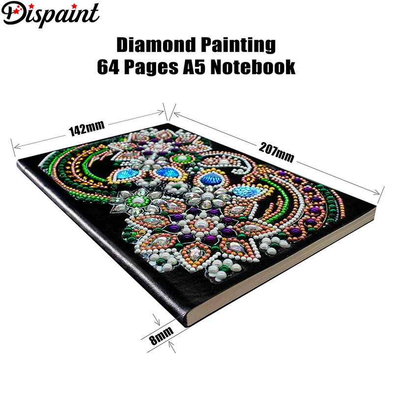 Dispaint A5 блокноты 5D DIY алмазная живопись специальная форма Дневник Книга Алмазная вышивка крестиком Стразы Декор подарок