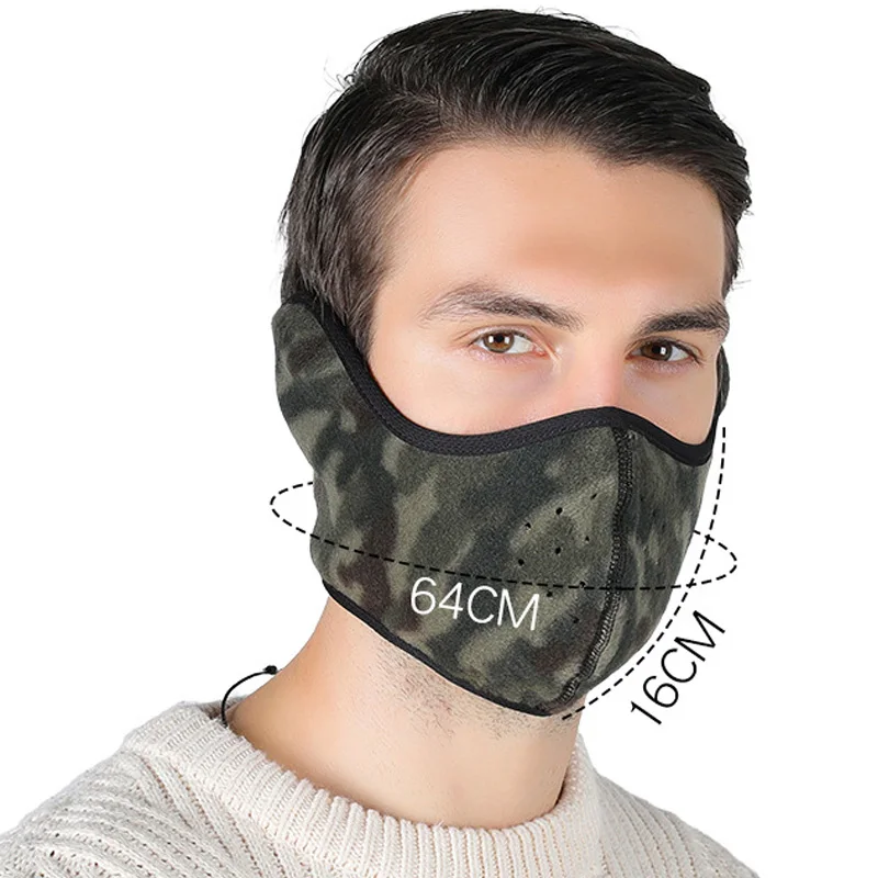 Fashion Winter Half Face Mask Thermal Fleece Ear Mouth Cover Neck Warmer Windproof Cycling Snowboard Ski Hiking Sport Scarf Fashion Winter Half Face Mask Thermal Fleece Ear Mouth Cover Neck Warmer Windproof Cycling Snowboard Ski Hiking Sport Scarf