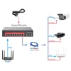MISECU 48V сетевой коммутатор POE Switch, 4/8 10/100 Мбит/с Порты IEEE 802,3 af/at Over Ethernet POE IP Камера/Беспроводной AP/CCTV Камера Системы ► Фото 2/6